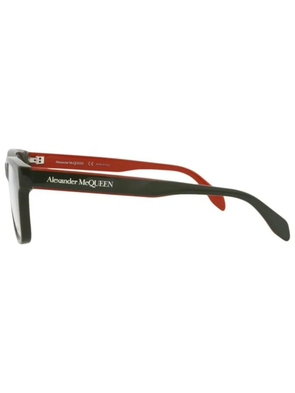 New Alexander McQueen Mens Square/Rectangle Green Green Transparent Fashion Desi